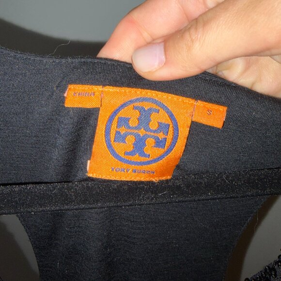 Black Tory Burch Sequin Sleeveless Pencil Dress Wool Nylon Women’s Size S - Picture 4 of 4